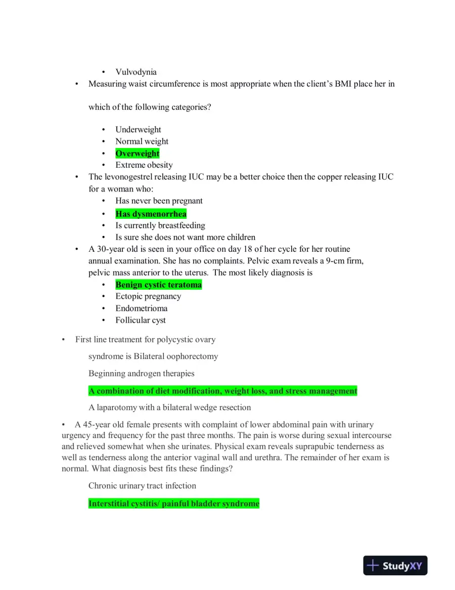 2023 NR602 Clinical Analysis Final Real Exam With Answers (51 Solved Questions), page 3