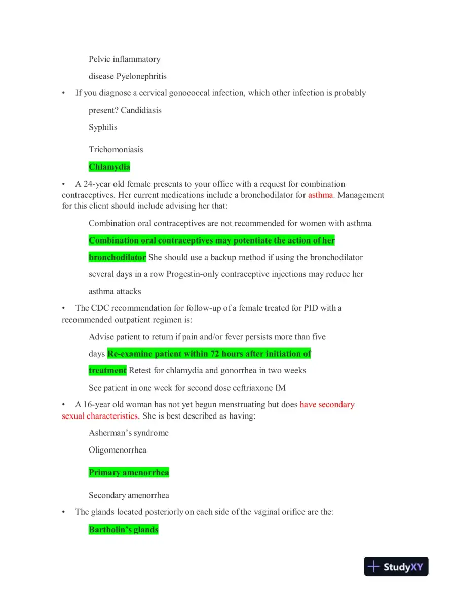 2023 NR602 Clinical Analysis Final Real Exam With Answers (51 Solved Questions), page 4