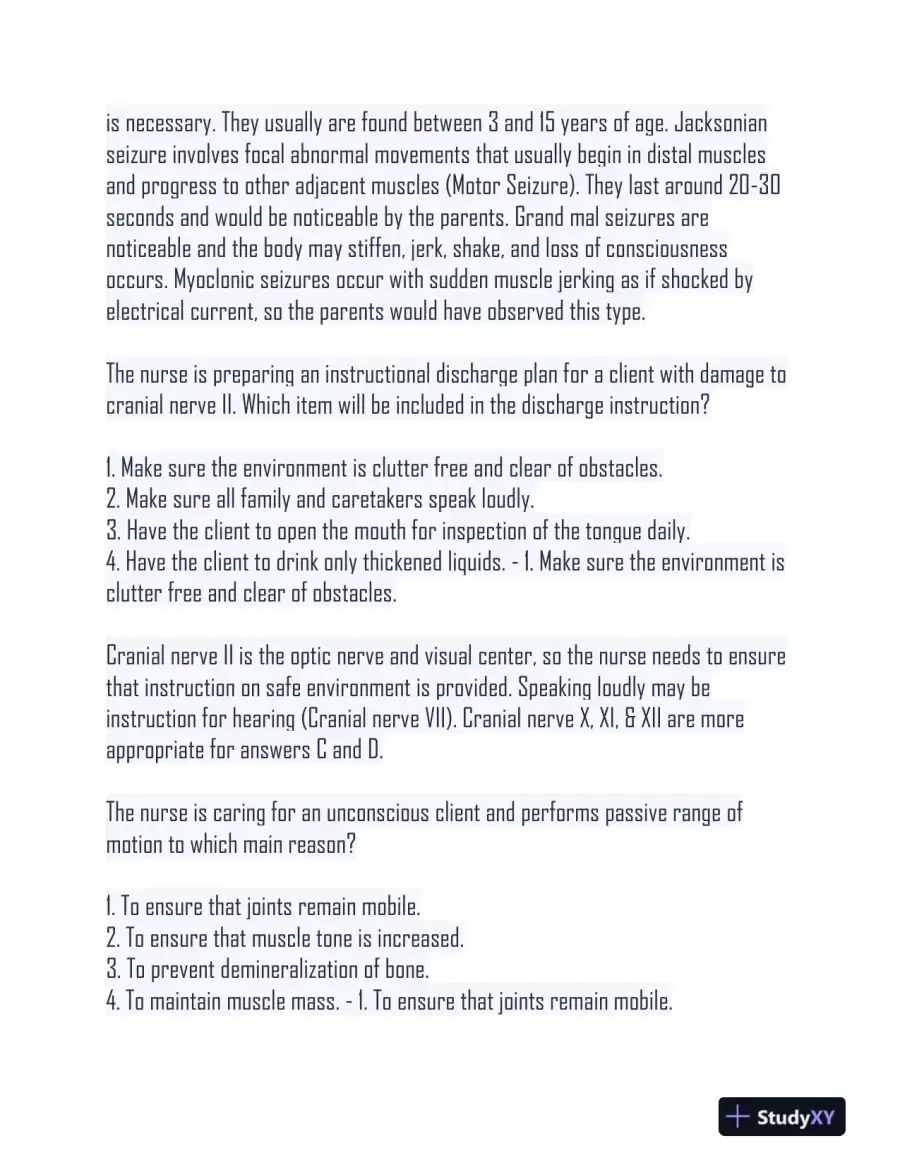 NURS480 Comprehensive Practice Exam With Answers (189 Solved Questions), page 10