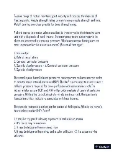 NURS480 Comprehensive Practice Exam With Answers (189 Solved Questions) - Page 11 preview image