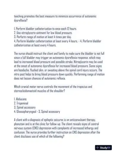 NURS480 Comprehensive Practice Exam With Answers (189 Solved Questions) - Page 13 preview image