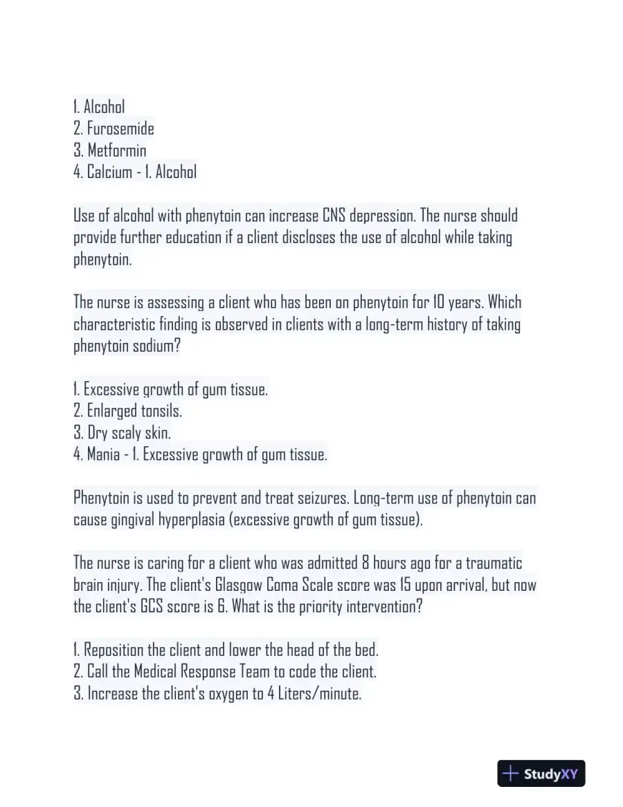 NURS480 Comprehensive Practice Exam With Answers (189 Solved Questions), page 14