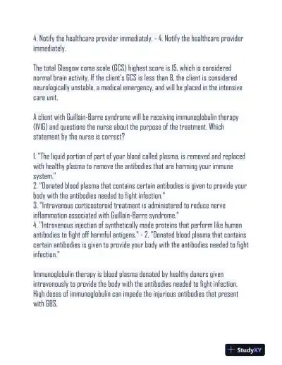 NURS480 Comprehensive Practice Exam With Answers (189 Solved Questions) - Page 15 preview image