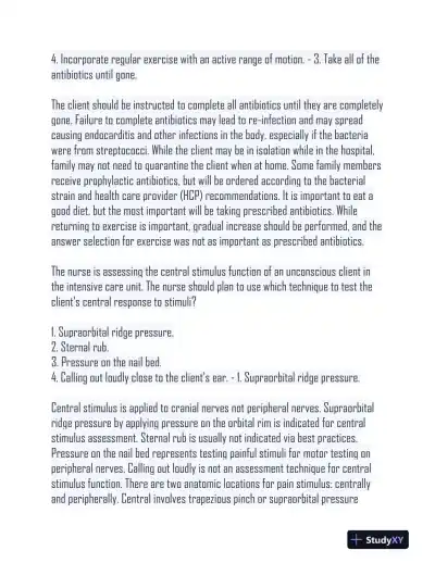 NURS480 Comprehensive Practice Exam With Answers (189 Solved Questions) - Page 3 preview image