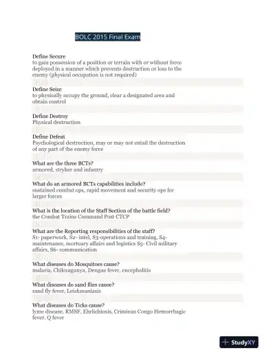 BOLC 2015 Final Exam - Page 1 preview image