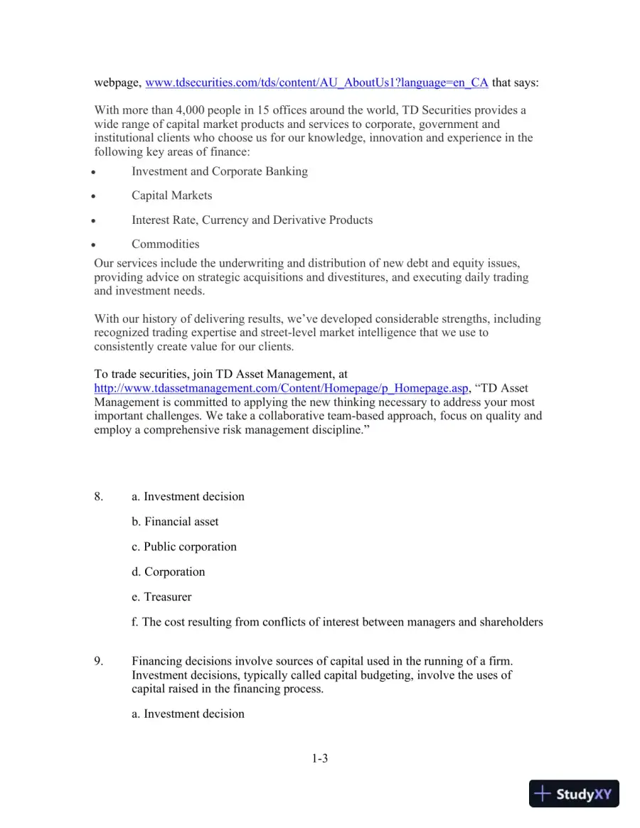 Solution Manual For Fundamentals Of Corporate Finance, Seventh Canadian Edition, page 4