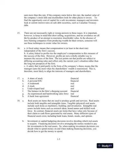Solution Manual For Fundamentals Of Corporate Finance, Seventh Canadian Edition - Page 6 preview image
