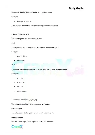 French I - Pronunciation - Page 2 preview image