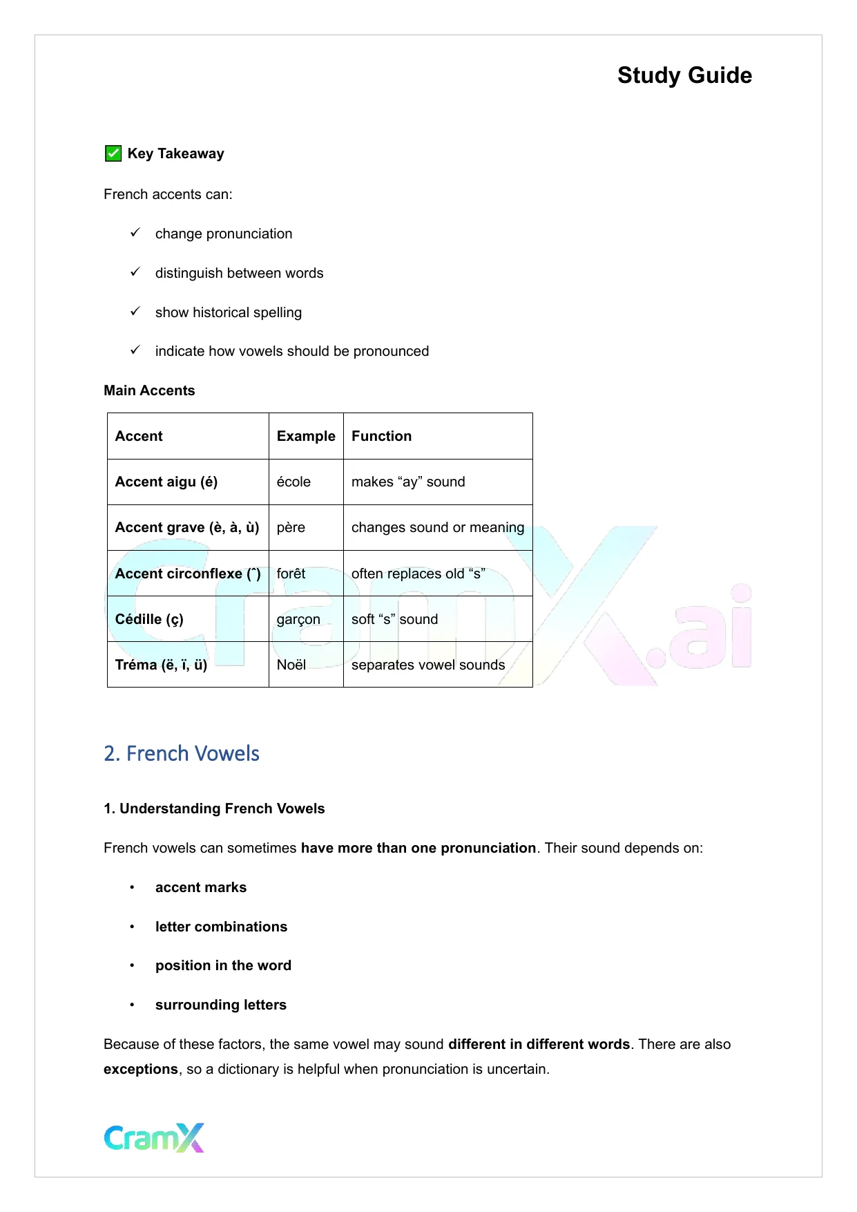 French I - Pronunciation - Page 4 preview image