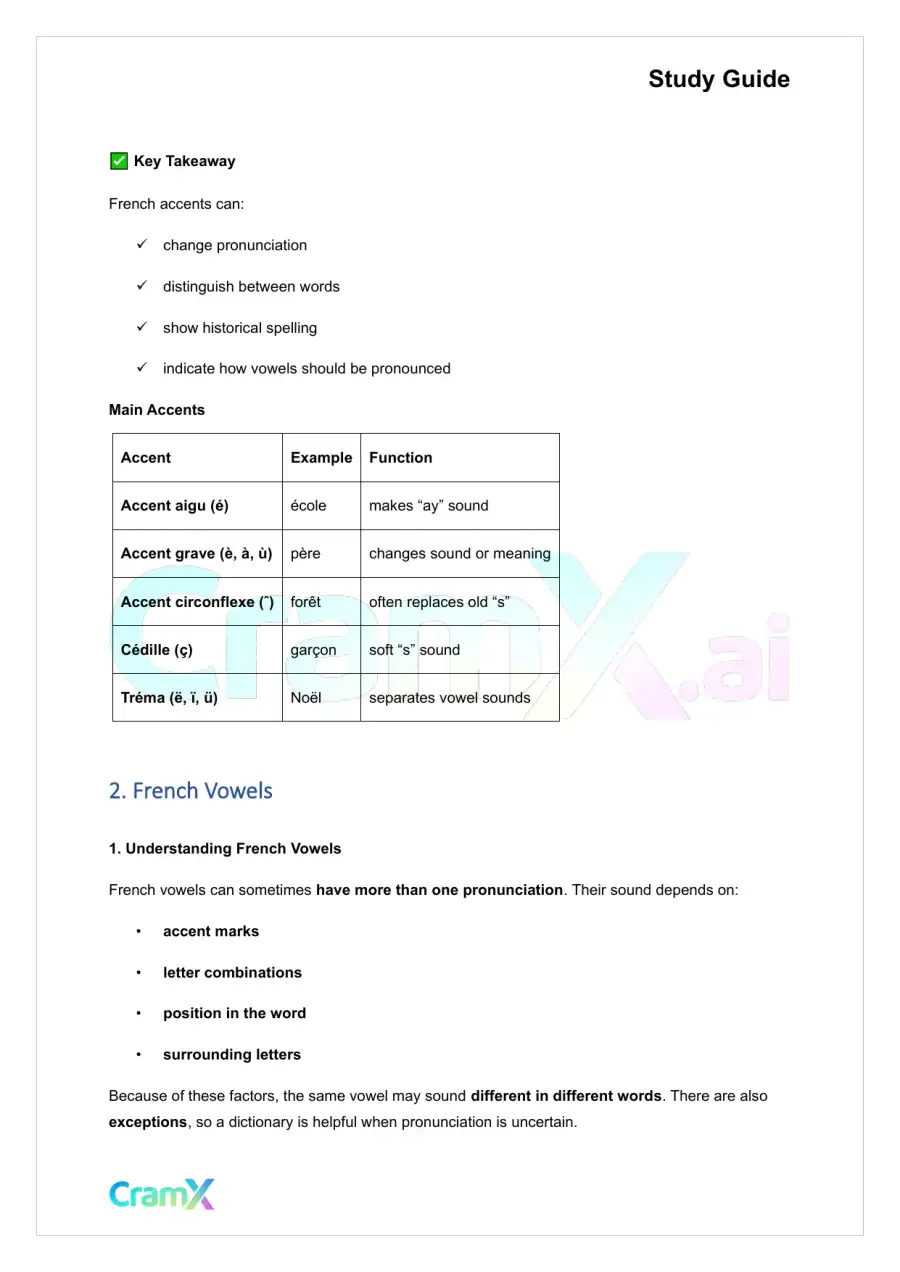 French I - Pronunciation, page 4