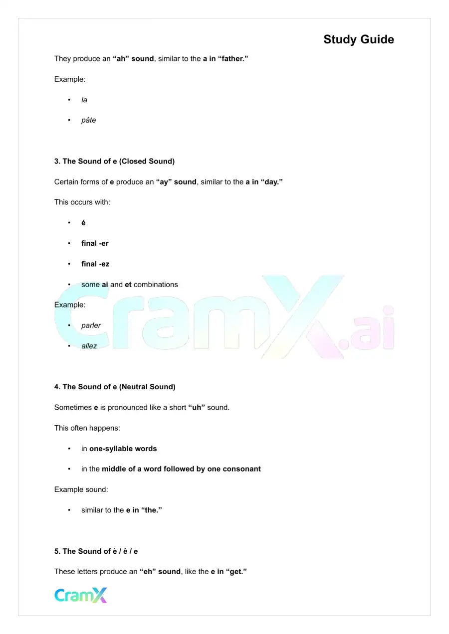 French I - Pronunciation, page 6