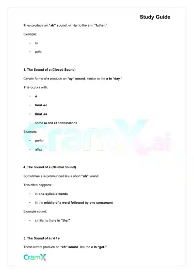 French I - Pronunciation - Page 6 preview image