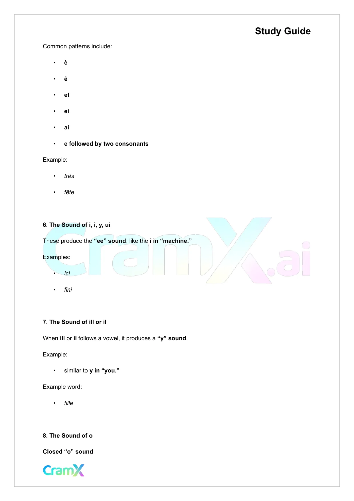 French I - Pronunciation - Page 7 preview image