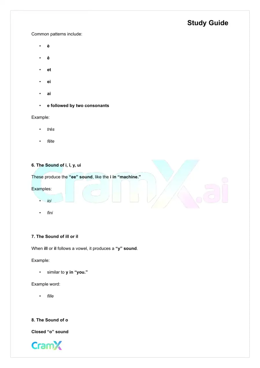French I - Pronunciation, page 7