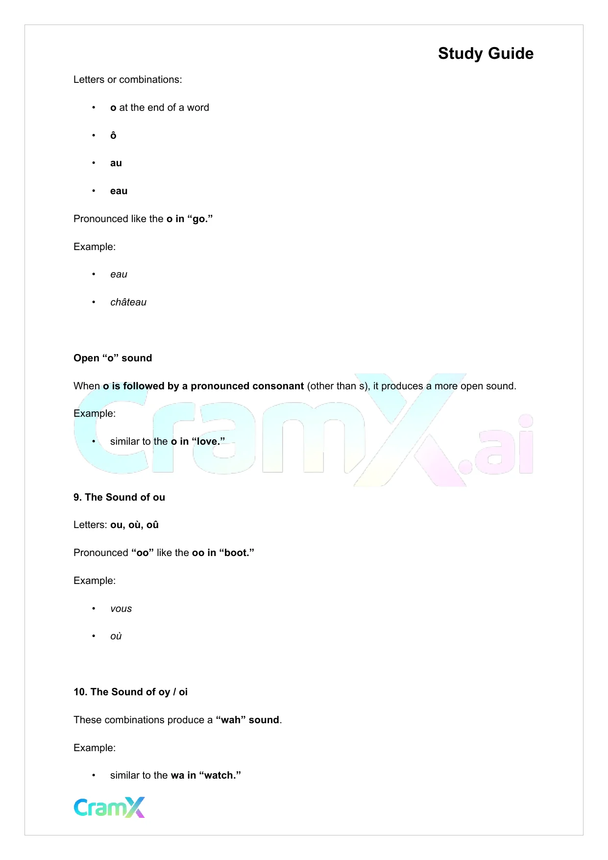 French I - Pronunciation - Page 8 preview image