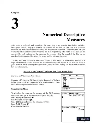 Lecture Notes for Introductory Statistics, 9th Edition - Page 16 preview image