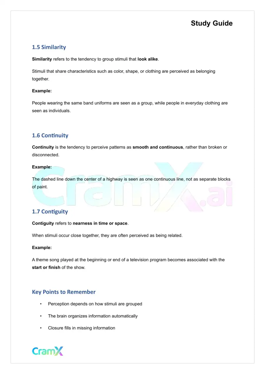 Psychology - Psychology Perception, page 2