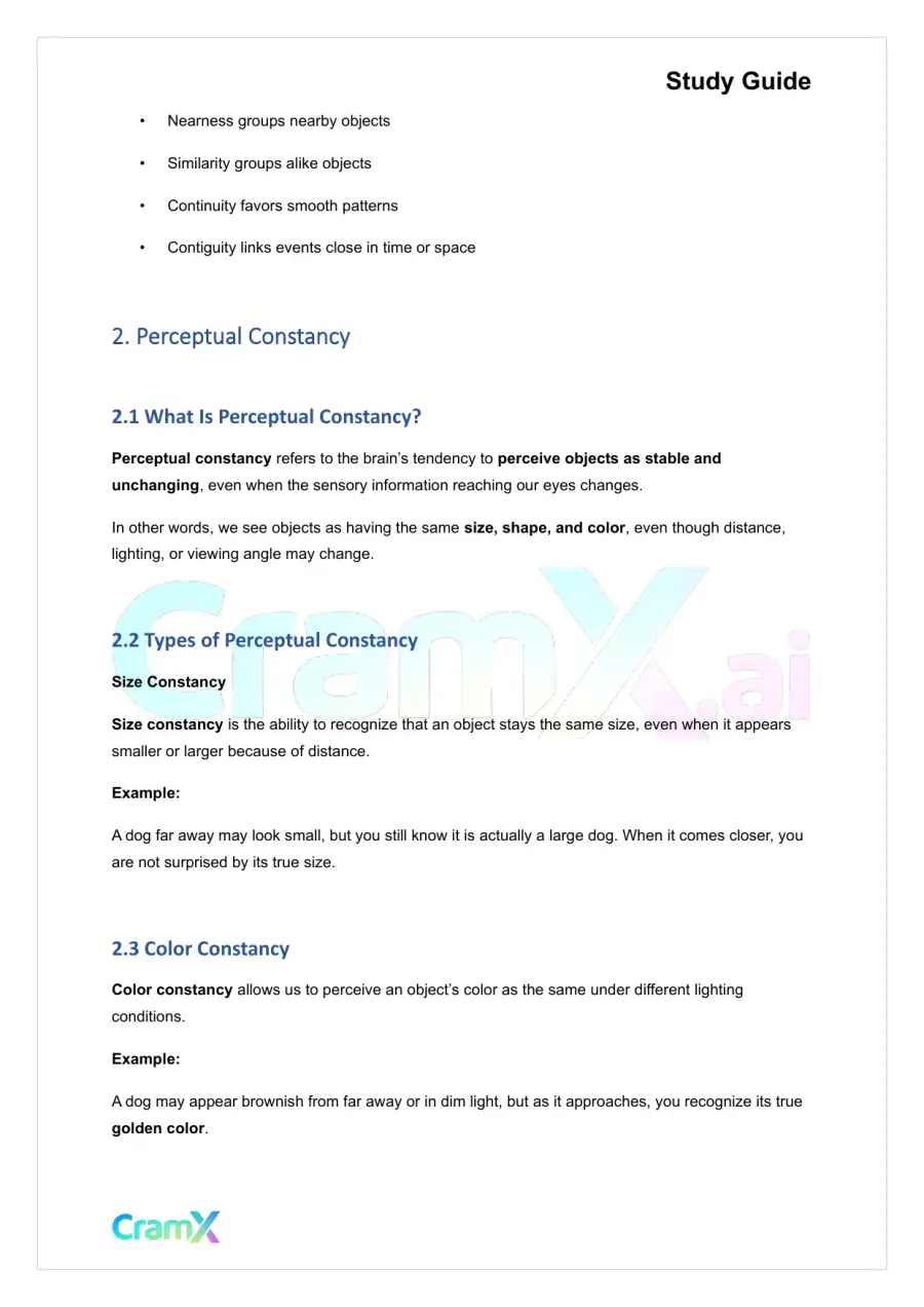 Psychology - Psychology Perception, page 3