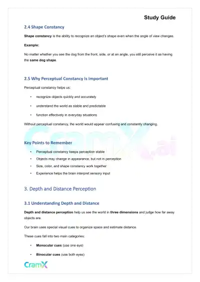 Psychology - Psychology Perception - Page 4 preview image
