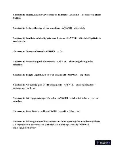 2023 AVID Media Composer 101 Certification Practice Exam with Answers (233 Solved Questions) - Page 8 preview image