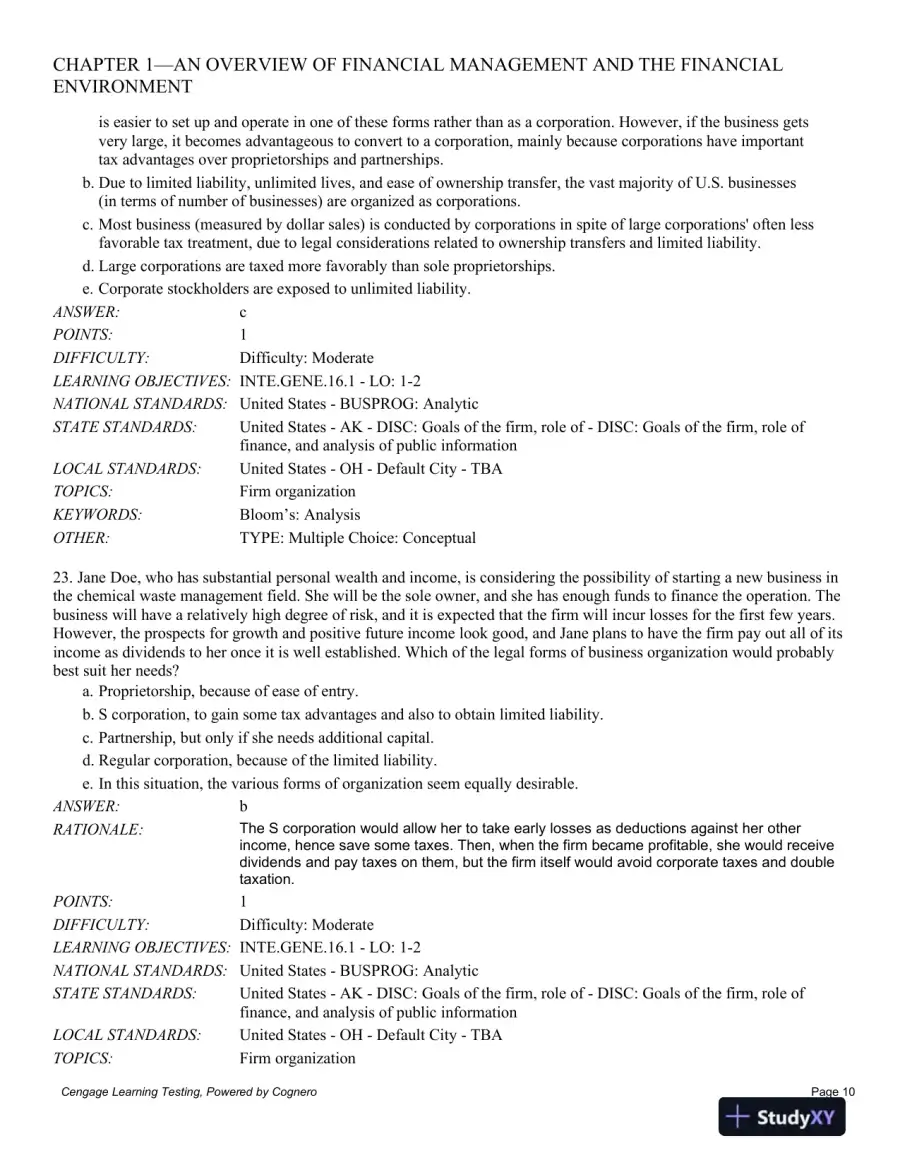 Test Bank For Intermediate Financial Management, 12th Edition, page 11