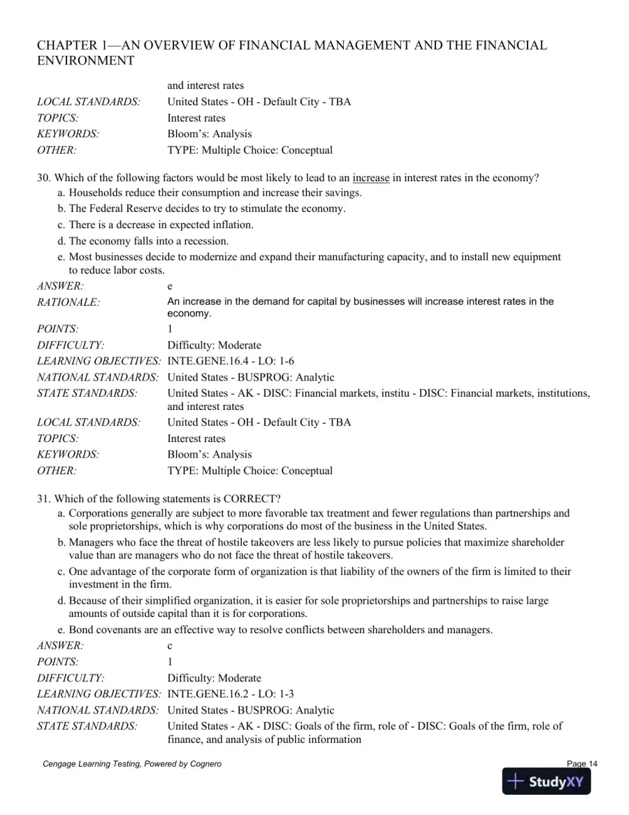 Test Bank For Intermediate Financial Management, 12th Edition, page 15