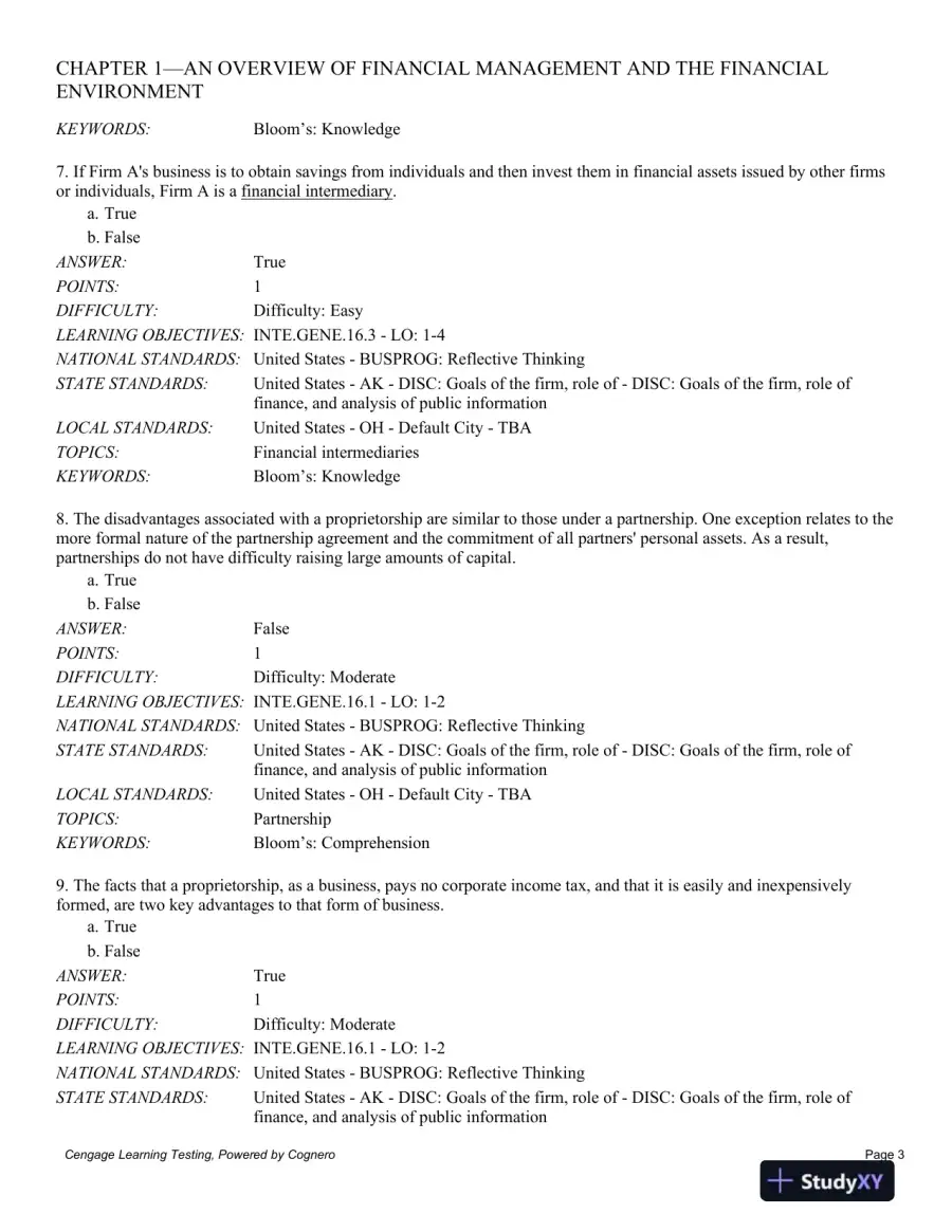 Test Bank For Intermediate Financial Management, 12th Edition, page 4