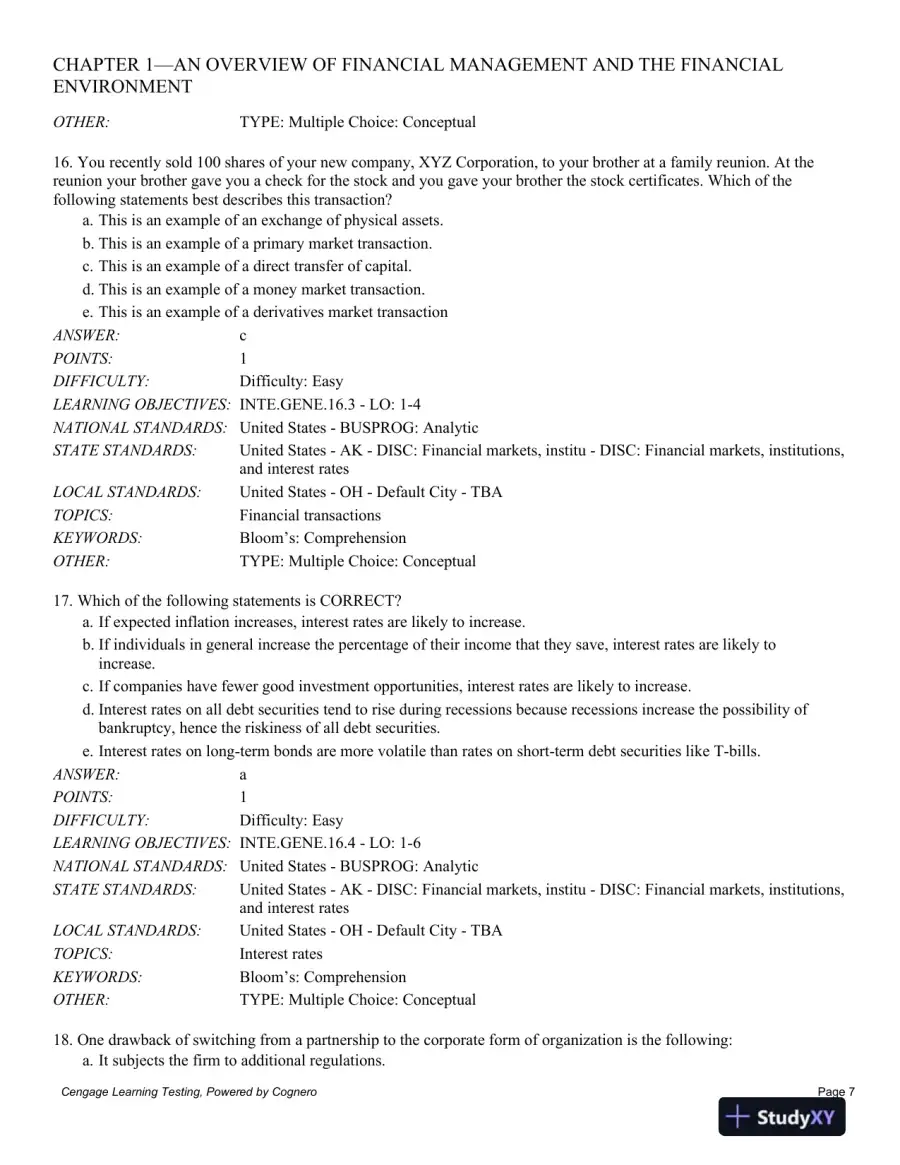 Test Bank For Intermediate Financial Management, 12th Edition, page 8