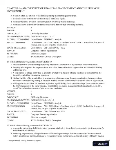 Test Bank For Intermediate Financial Management, 12th Edition - Page 9 preview image