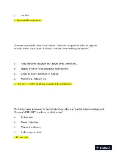 2024 KAPLAN Clinical analysis Predictor Exam With Answers (30 Solved Questions) - Page 3 preview image