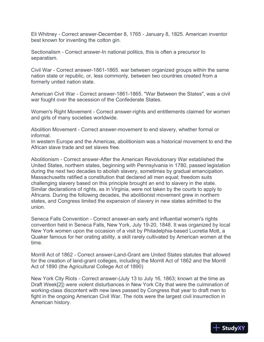 UGA History Exemption Test With Answers (394 Solved Questions), page 5