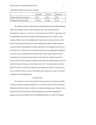 Policy Proposal Verde Valley Medical Center - Page 3 preview image