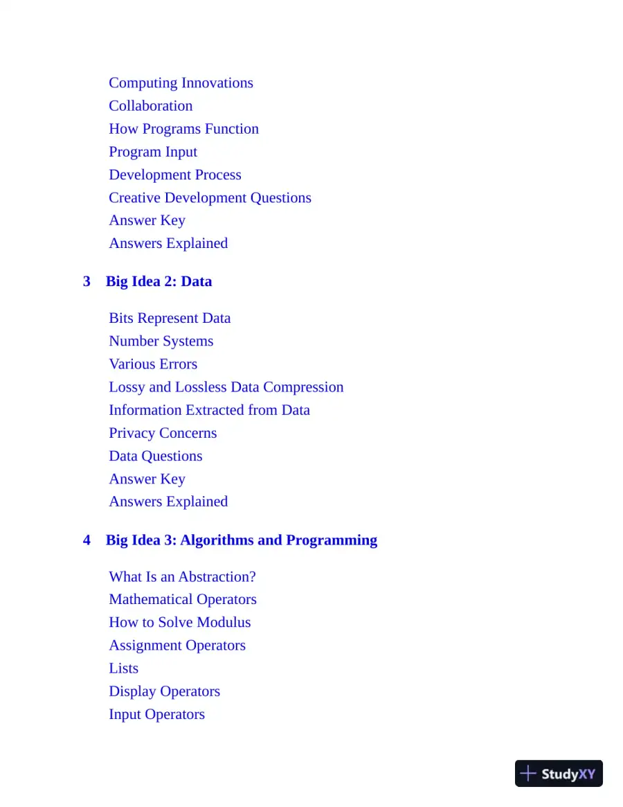 AP Computer Science Principles with 3 Practice Tests (2021), page 6