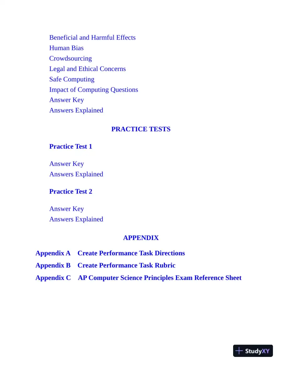 AP Computer Science Principles with 3 Practice Tests (2021), page 8