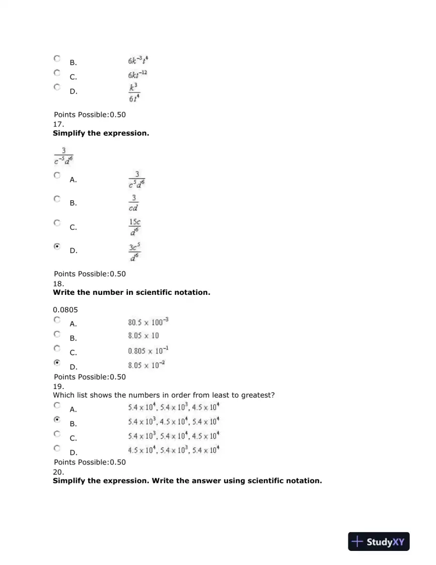 Algebr Systems of Equations, Inequalities, and Expressions, page 9