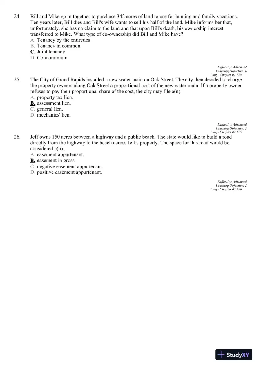 Real Estate Principles: A Value Approach (The Mcgraw-hill/Irwin Series in Finance, Insurance, and Real Estate) 3rd Edition Test Bank, page 18