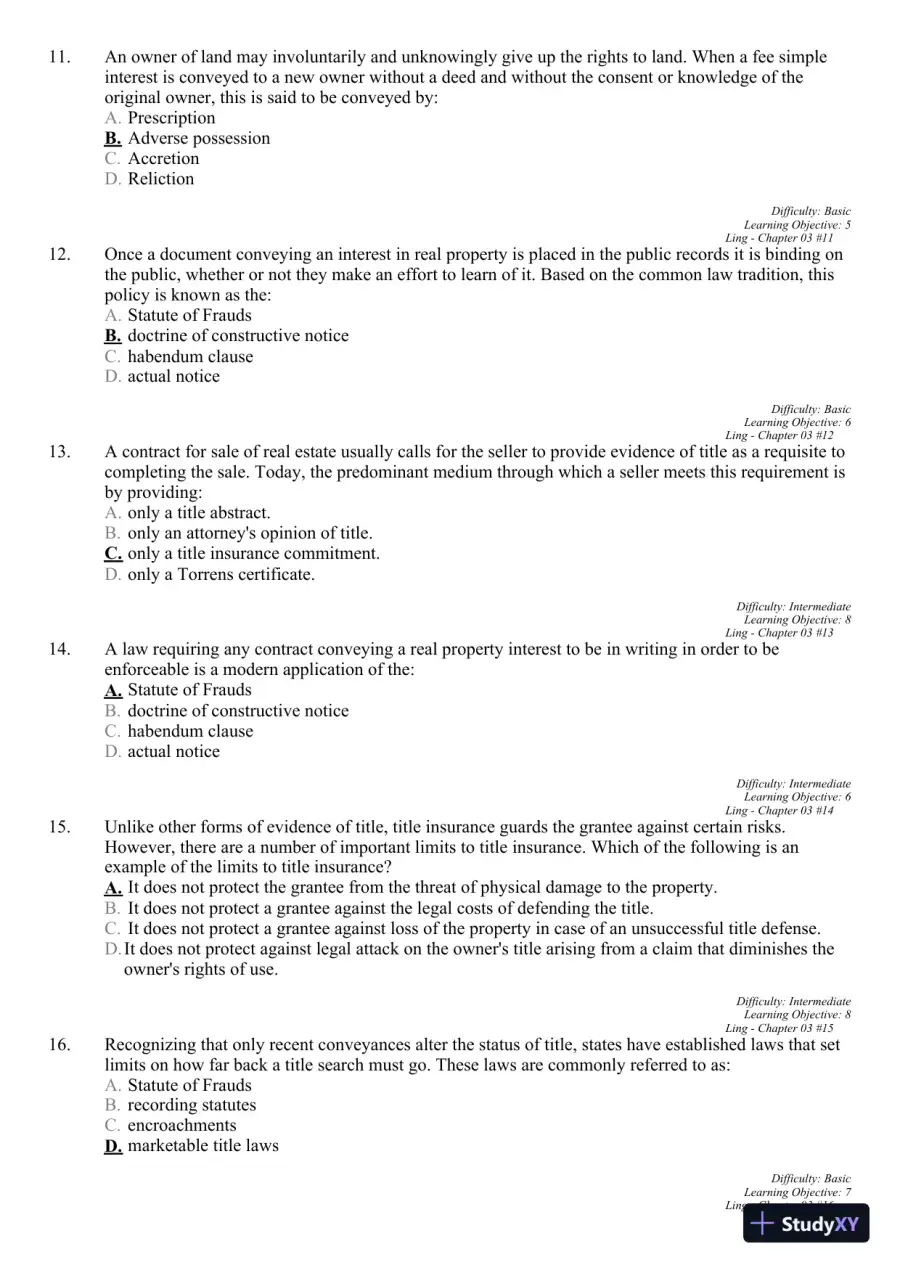 Real Estate Principles: A Value Approach (The Mcgraw-hill/Irwin Series in Finance, Insurance, and Real Estate) 3rd Edition Test Bank, page 25