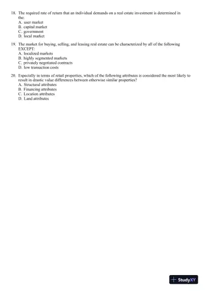 Real Estate Principles: A Value Approach (The Mcgraw-hill/Irwin Series in Finance, Insurance, and Real Estate) 3rd Edition Test Bank - Page 4 preview image