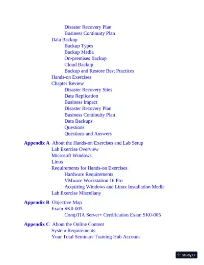 CompTIA Server+ SK0-005 Certification All-in-One Exam Guide, 2nd Edition (2021) - Page 20 preview image