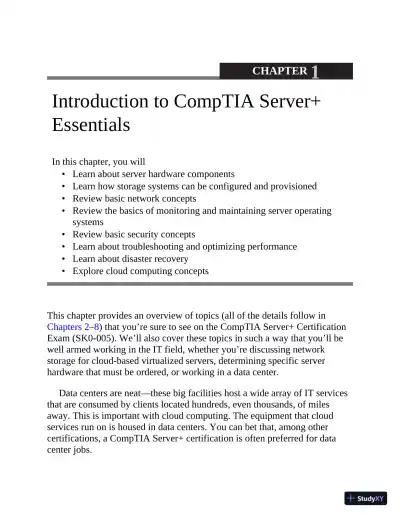CompTIA Server+ SK0-005 Certification All-in-One Exam Guide, 2nd Edition (2021) - Page 28 preview image