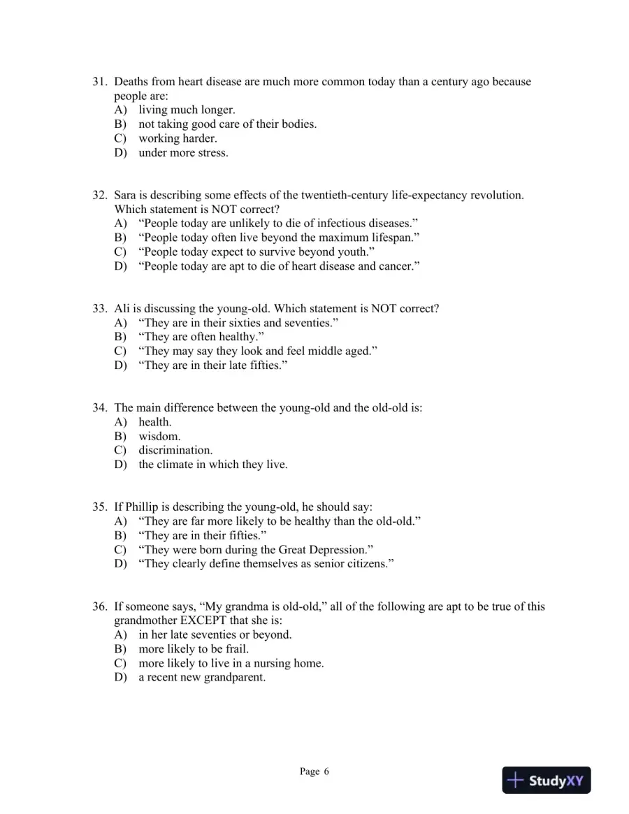 Experiencing the Lifespan Fourth Canadian Edition Test Bank, page 15