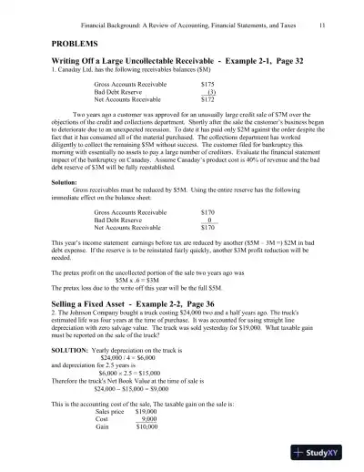 Practical Financial Management, 8th Edition Solution Manual - Page 12 preview image