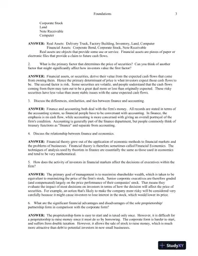 Practical Financial Management, 8th Edition Solution Manual - Page 4 preview image