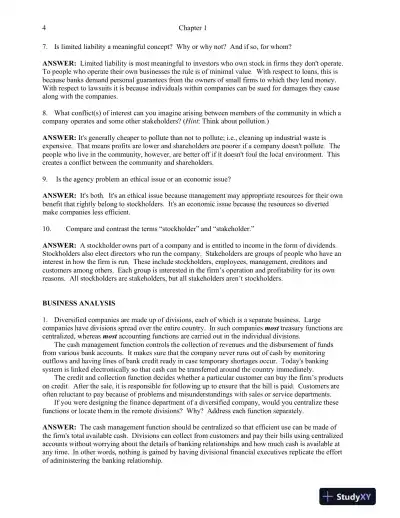 Practical Financial Management, 8th Edition Solution Manual - Page 5 preview image