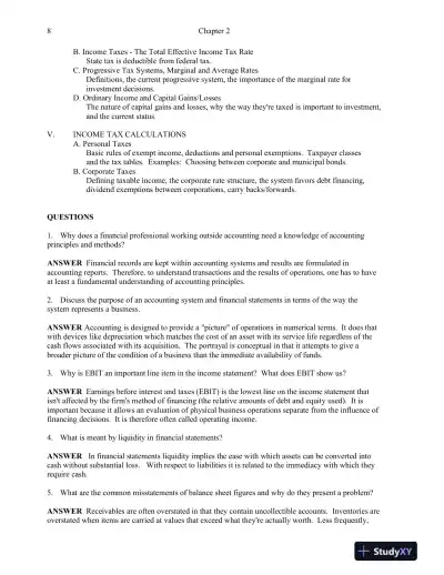 Practical Financial Management, 8th Edition Solution Manual - Page 9 preview image