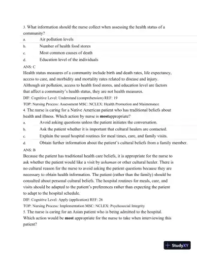 Test Bank For Medical-Surgical Nursing: Assessment and Management of Clinical Problems, 9th Edition - Page 14 preview image