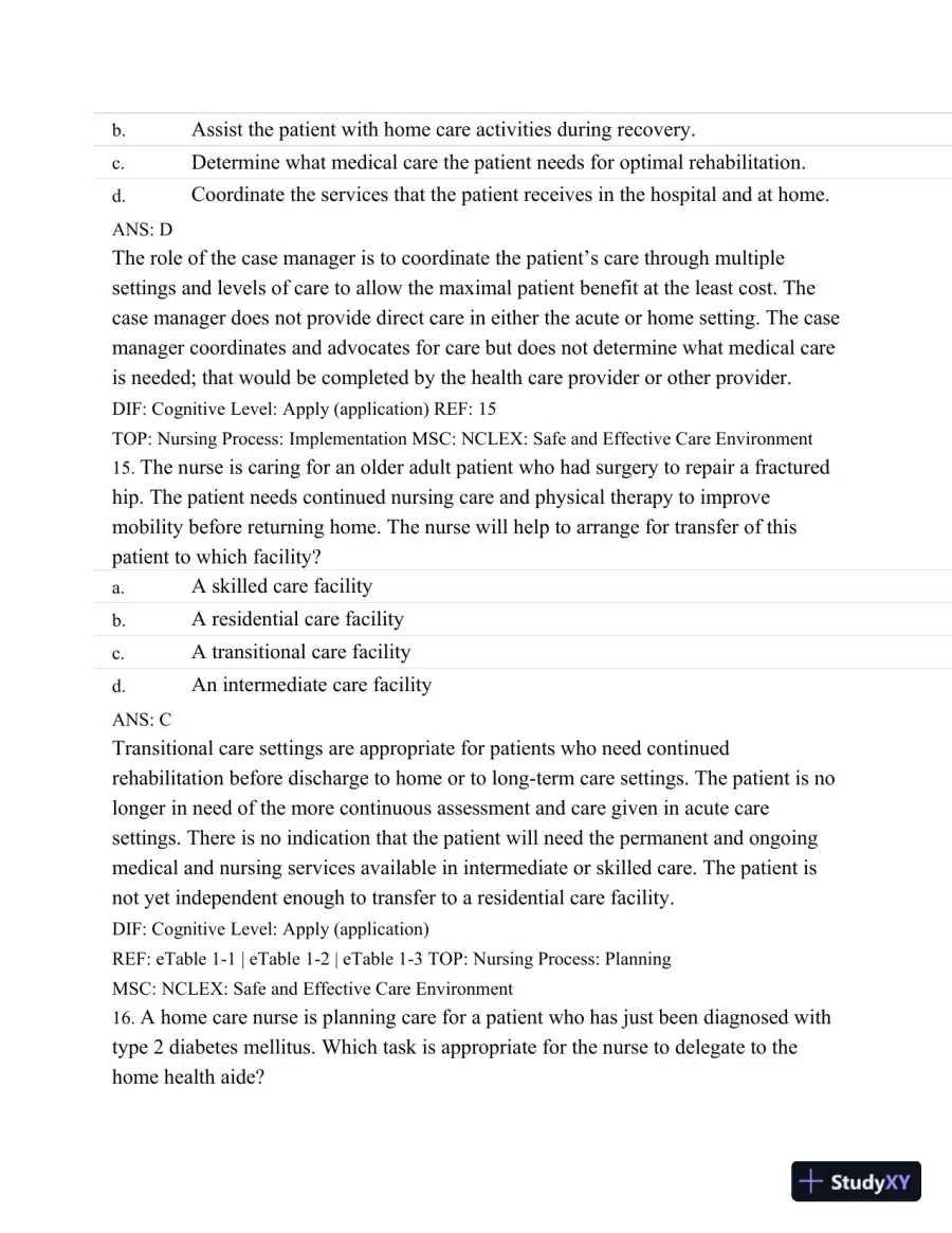 Test Bank For Medical-Surgical Nursing: Assessment and Management of Clinical Problems, 9th Edition, page 8