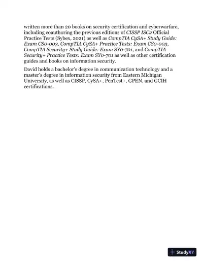 ISC2 CISSP Certified Information Systems Security Professional Official Practice Tests, 4th Edition (2024) - Page 11 preview image
