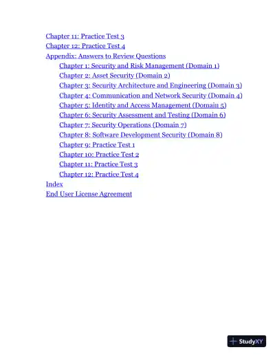 ISC2 CISSP Certified Information Systems Security Professional Official Practice Tests, 4th Edition (2024) - Page 4 preview image