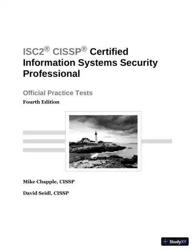 ISC2 CISSP Certified Information Systems Security Professional Official Practice Tests, 4th Edition (2024) - Page 5 preview image